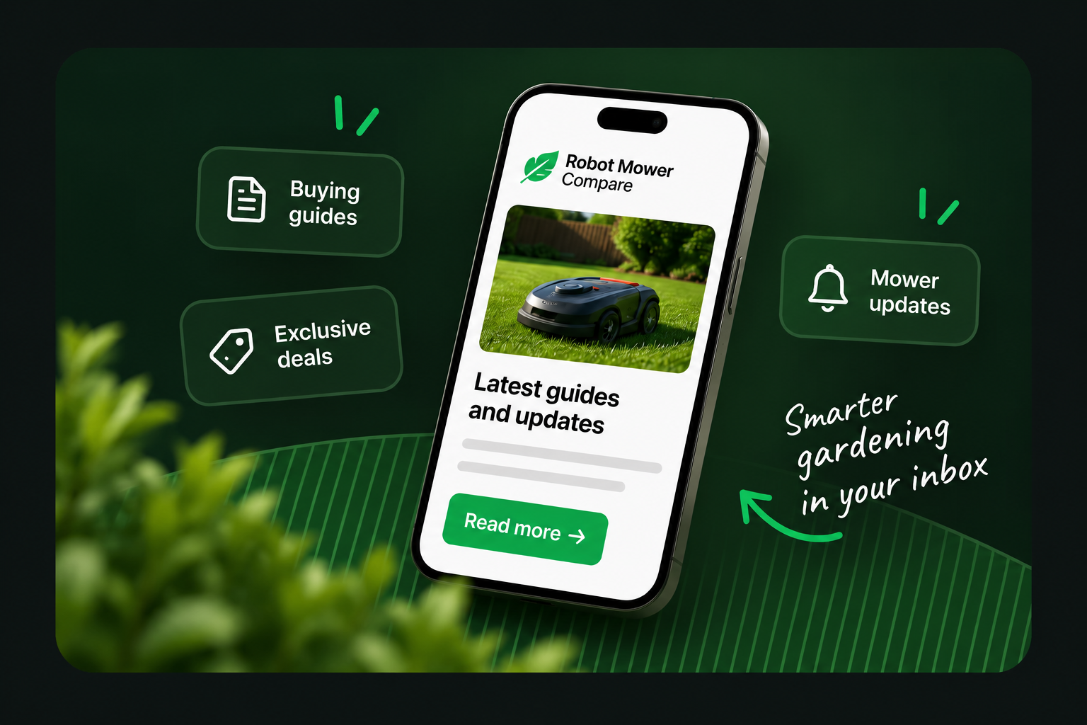 Robot Mower Compare newsletter updates